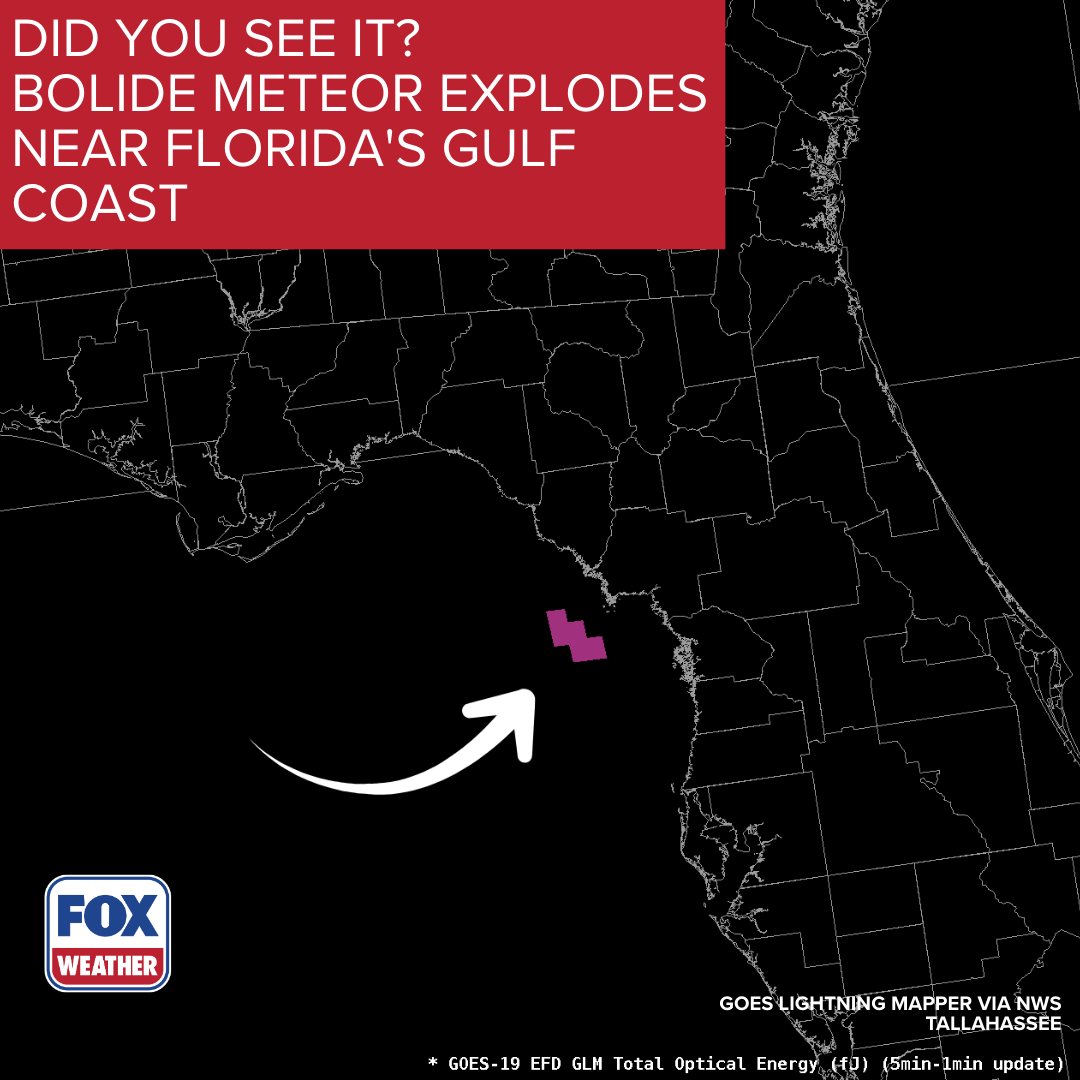 FOX Weather - 💫DID YOU SEE IT?: A bolide meteor was... | Facebook