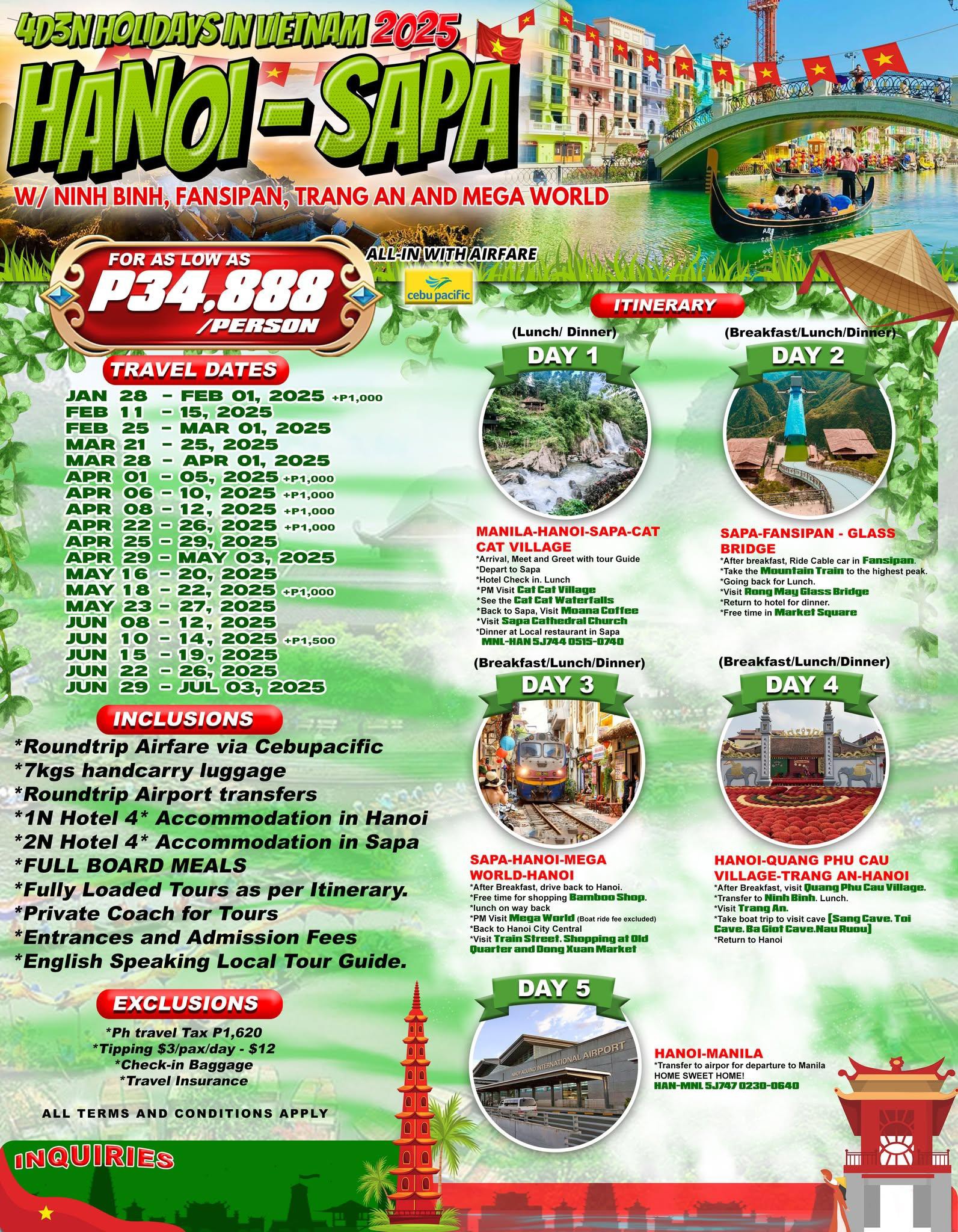 VIETNAM HOI AN COCONUT TOUR for as low as PHP3,250 per person only