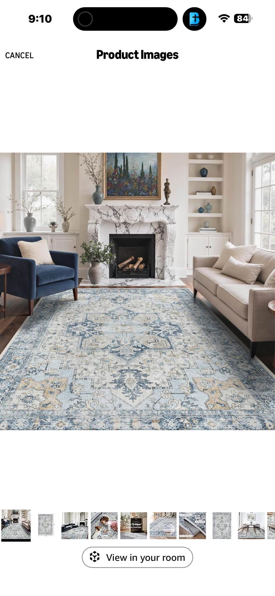 New GENIMO 9x12 Area Rugs for Living Room, Machine Washable Non Slip ...