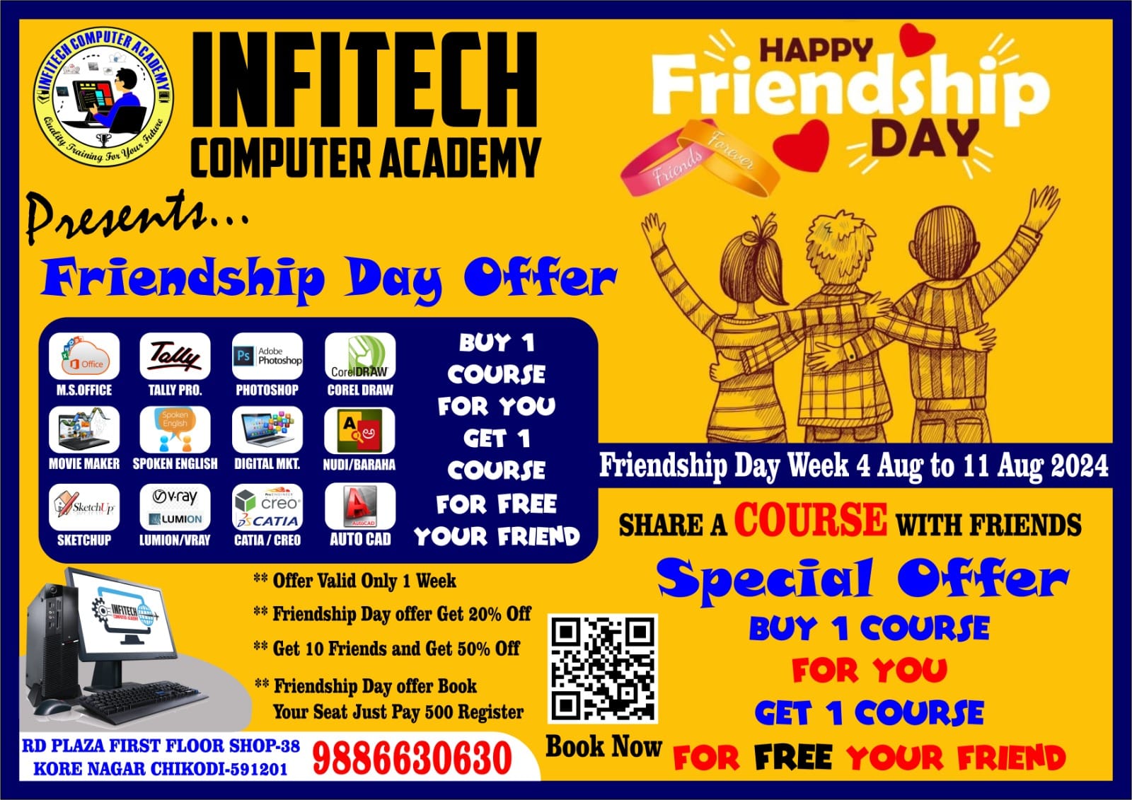 🎉 Celebrate Friendship Day... - InfiTech Computer Academy | Facebook
