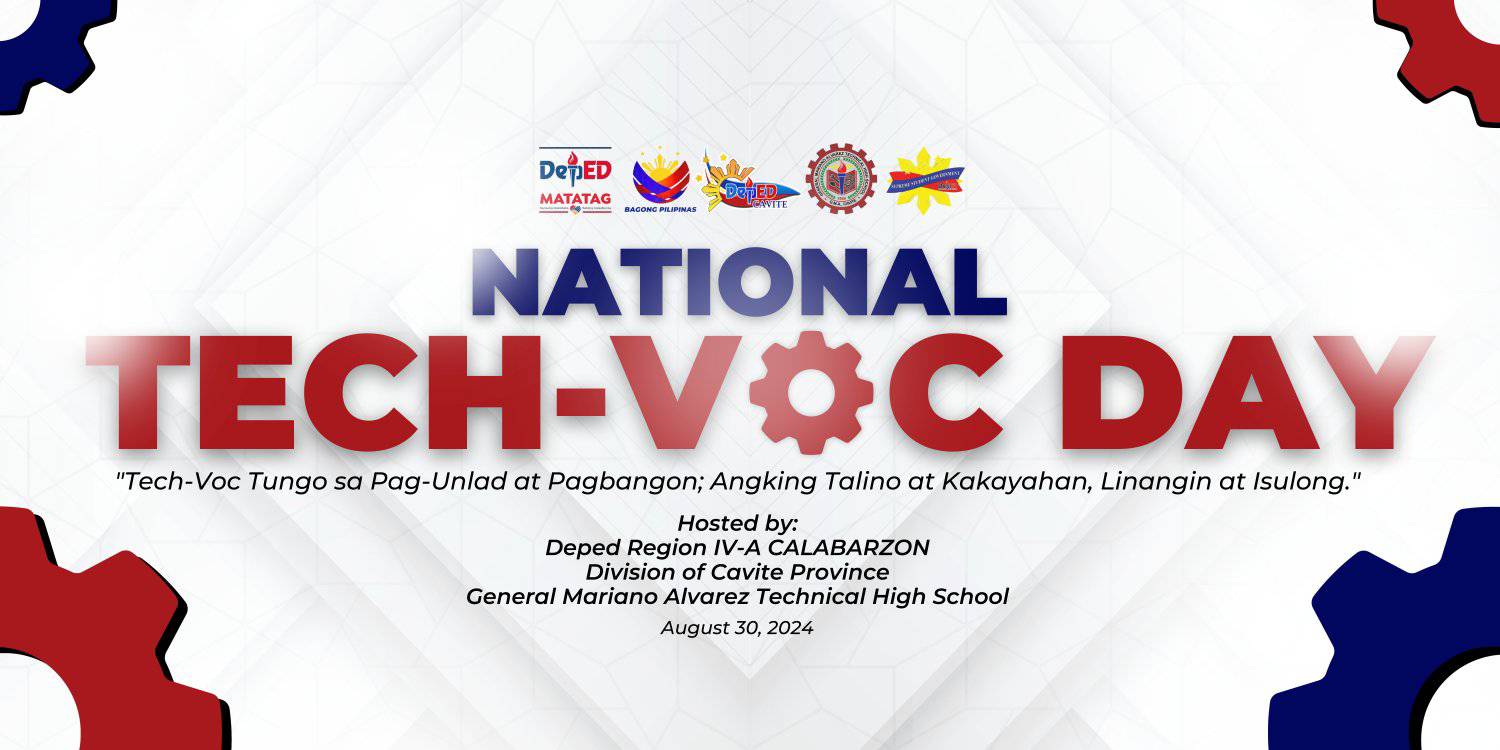 NATIONAL TECH-VOC DAY! Ngayong araw, ika-30 ng Agosto, 2024 ...