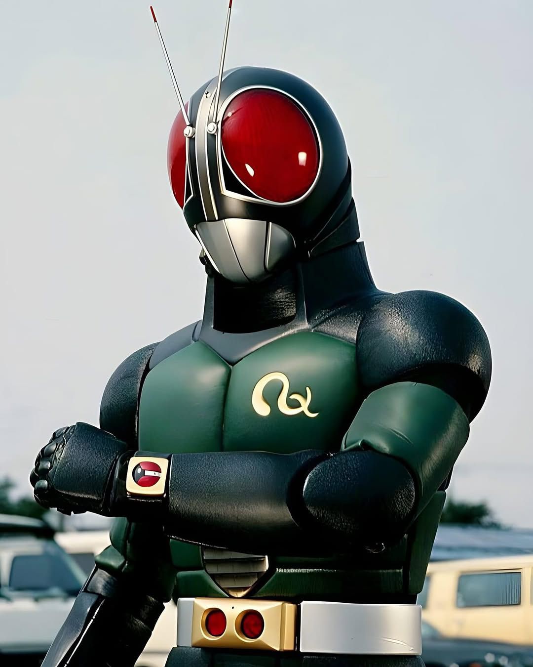 Look how strong Kamen Rider Black punch 👀masked #KamenRiderBlack