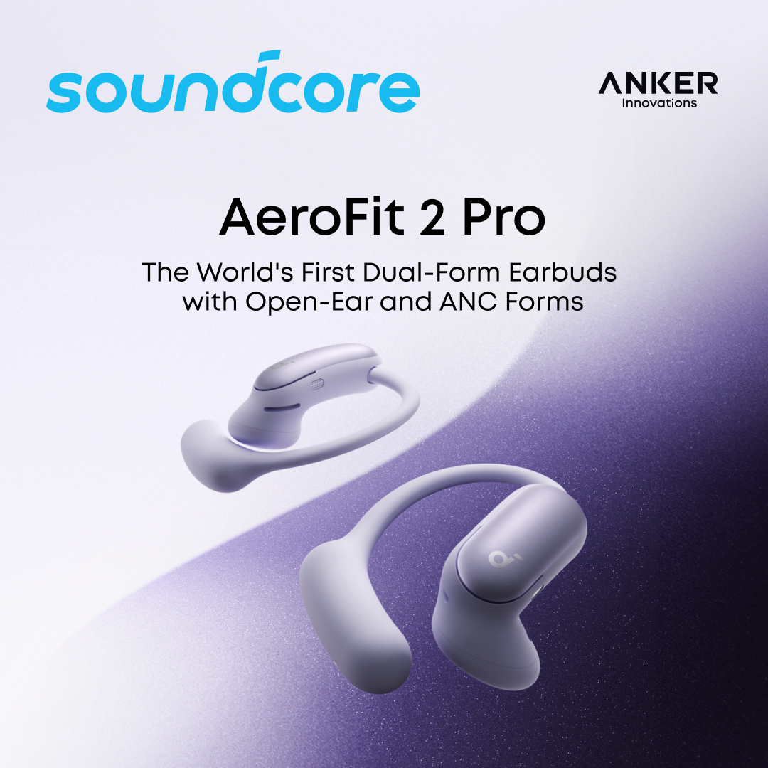 Soundcore AeroFit 2 Pro By Anker – Auricolari Open-Ear Con ANC E Ganci Regolabili, Driver 11,8 Mm LDAC