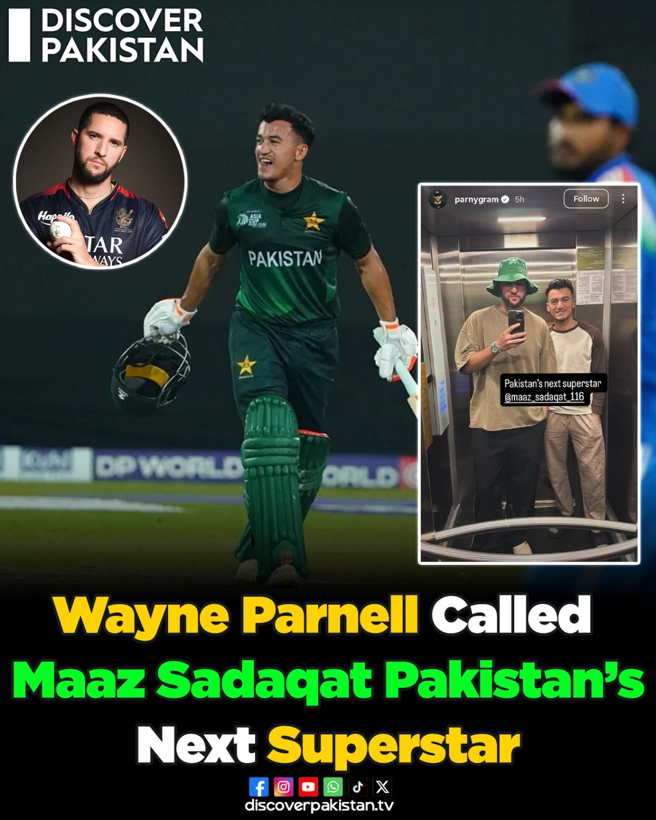 Discover - South African All rounder Wayne Parnell called Maaz Sadaqat ...