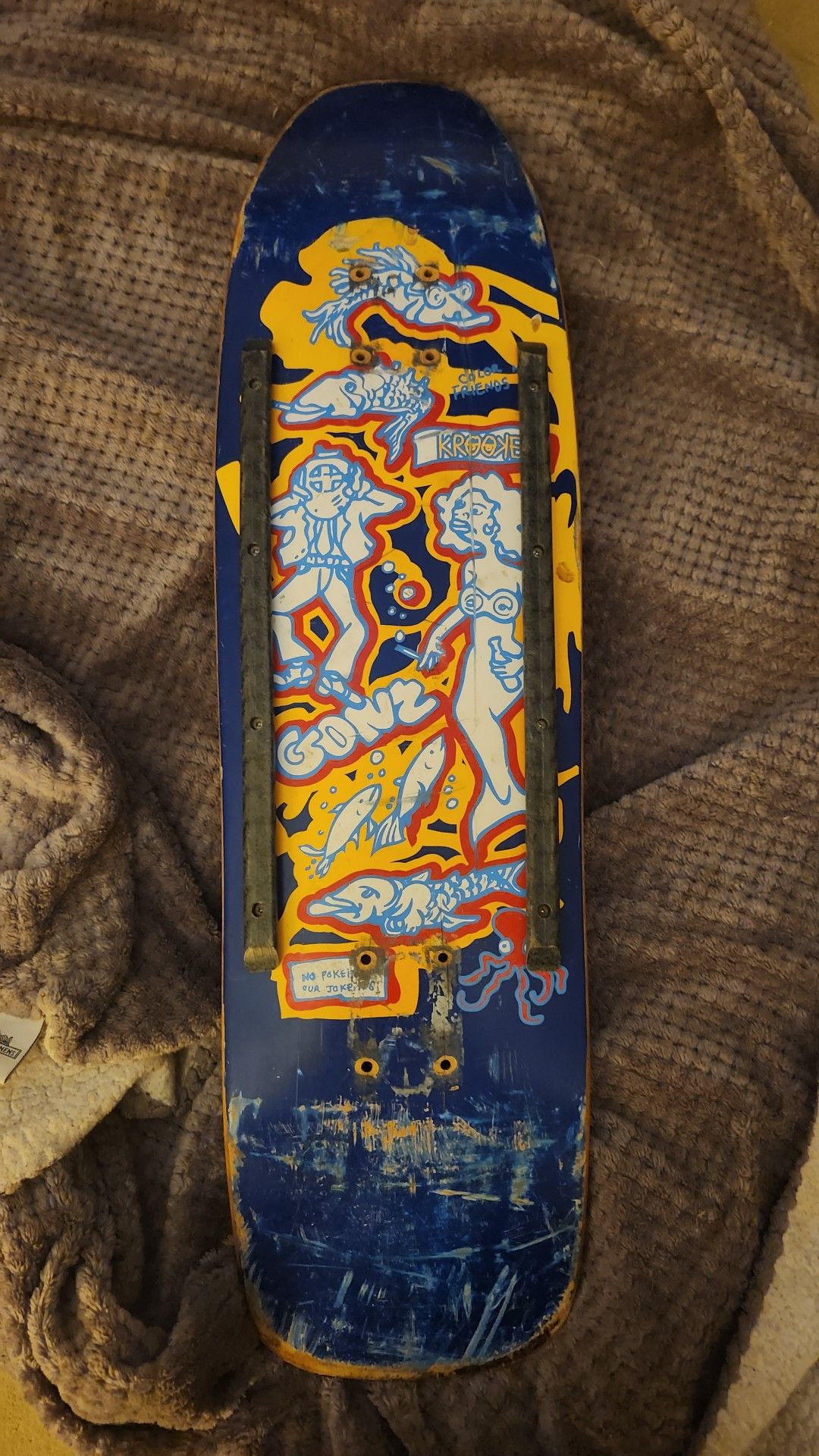 What is the worth of a used original Mark Gonzales color your