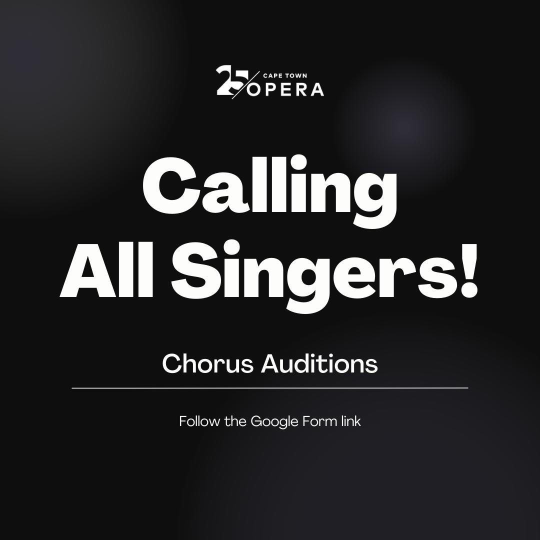 Cape Town Opera - AUDITION NOTICE Cape Town Opera... | Facebook
