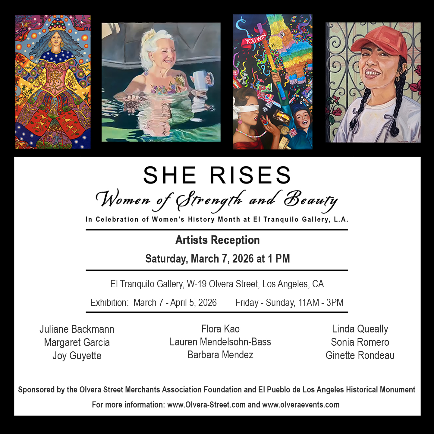 SHE RISES - Women of Strength and Beauty Art Exhibition