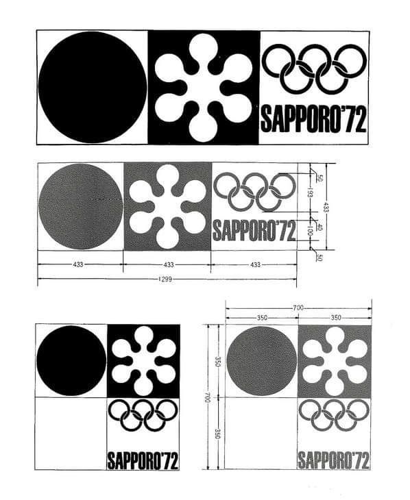 Sapporo 1972 Winter Olympics logo design