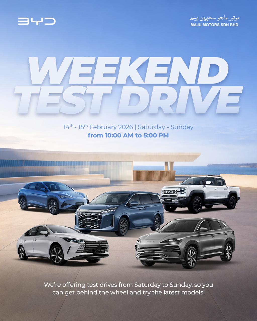 BYD Brunei - BYD Weekend Test Drive Get up close with... | Facebook