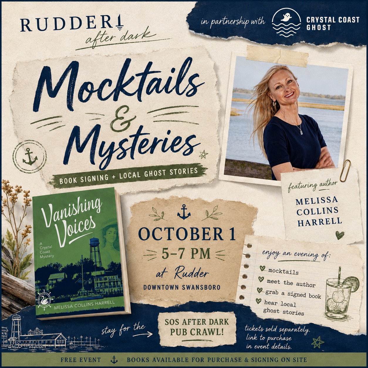 MOCKTAILS & MYSTERIES - RUDDER After Dark