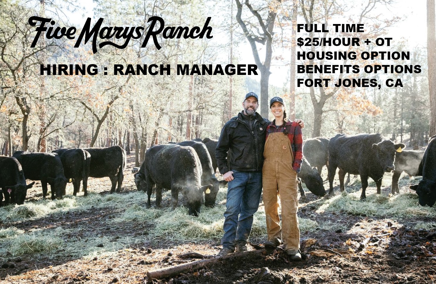 Five - Five Marys : HIRING RANCH HAND / MANAGER FULL TIME $25/hour ...
