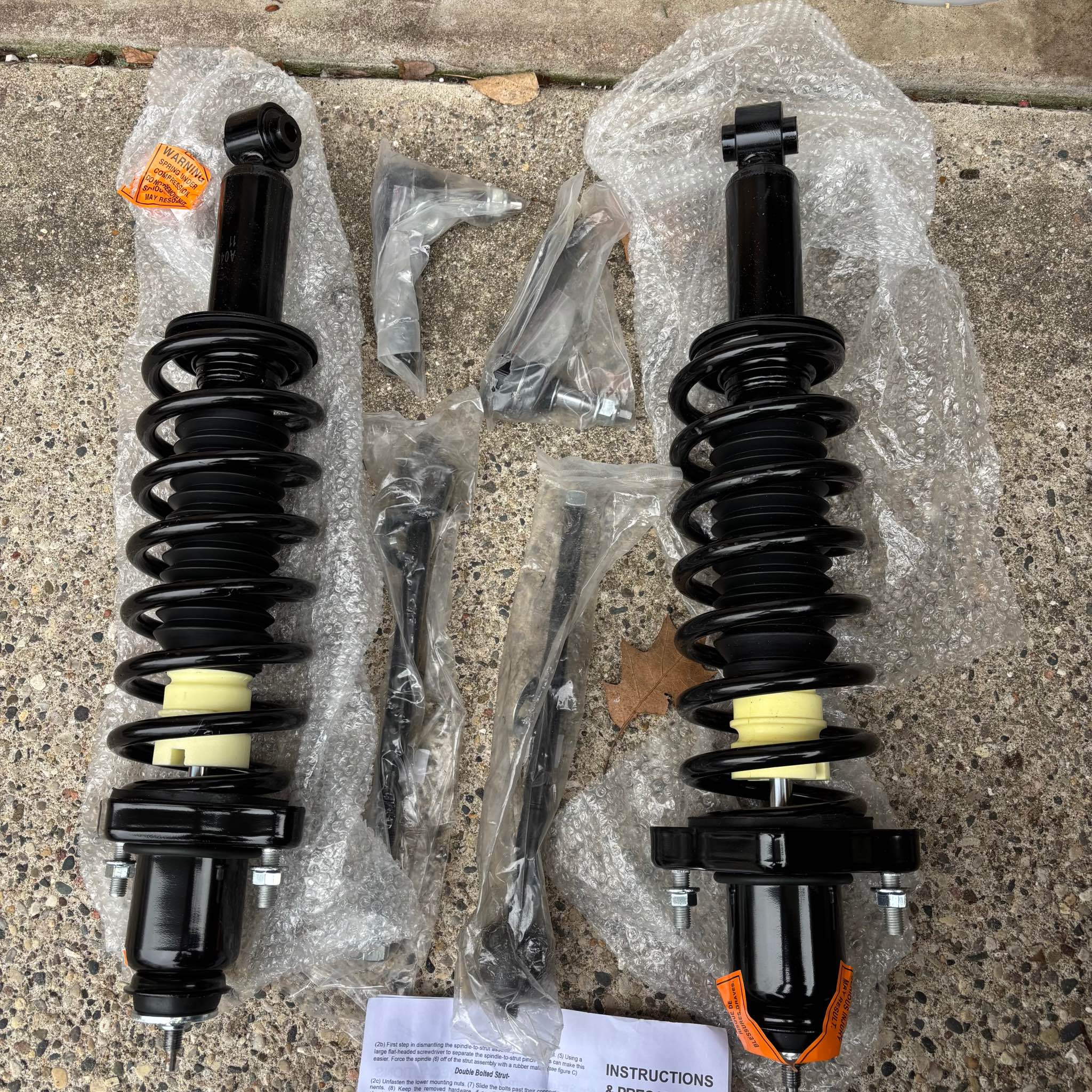 MOSTPLUS Rear Quick Complete Struts Shocks Absorbers - Car Suspension ...