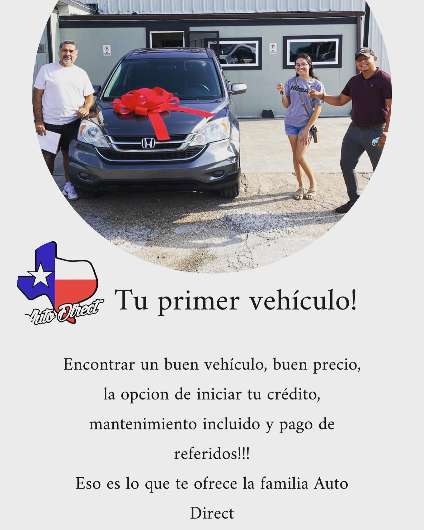 Auto Direct - Tu primer vehículo! Sales: Herb Bienvenida a...