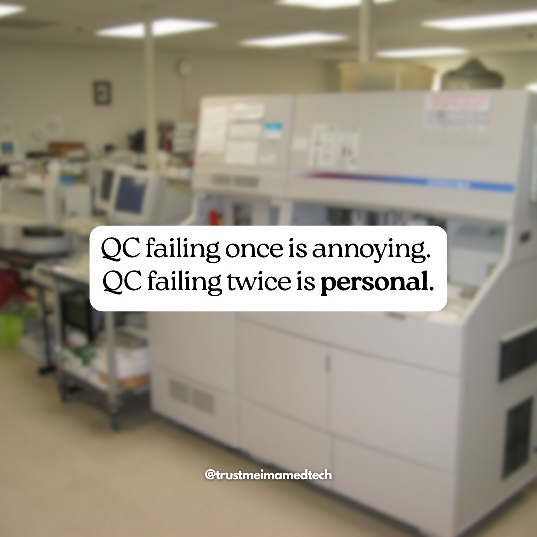 Trust - Every medical laboratory scientist knows this feeling too well ...