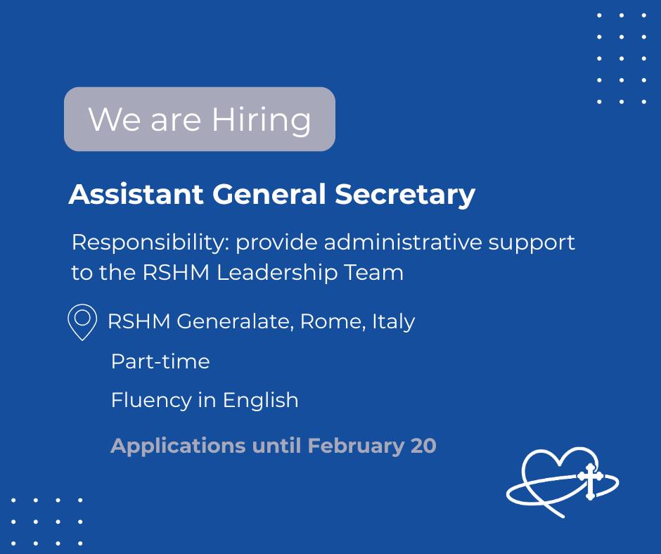 RSCM - WE ARE HIRING The Religious of the Sacred Heart of Mary are ...
