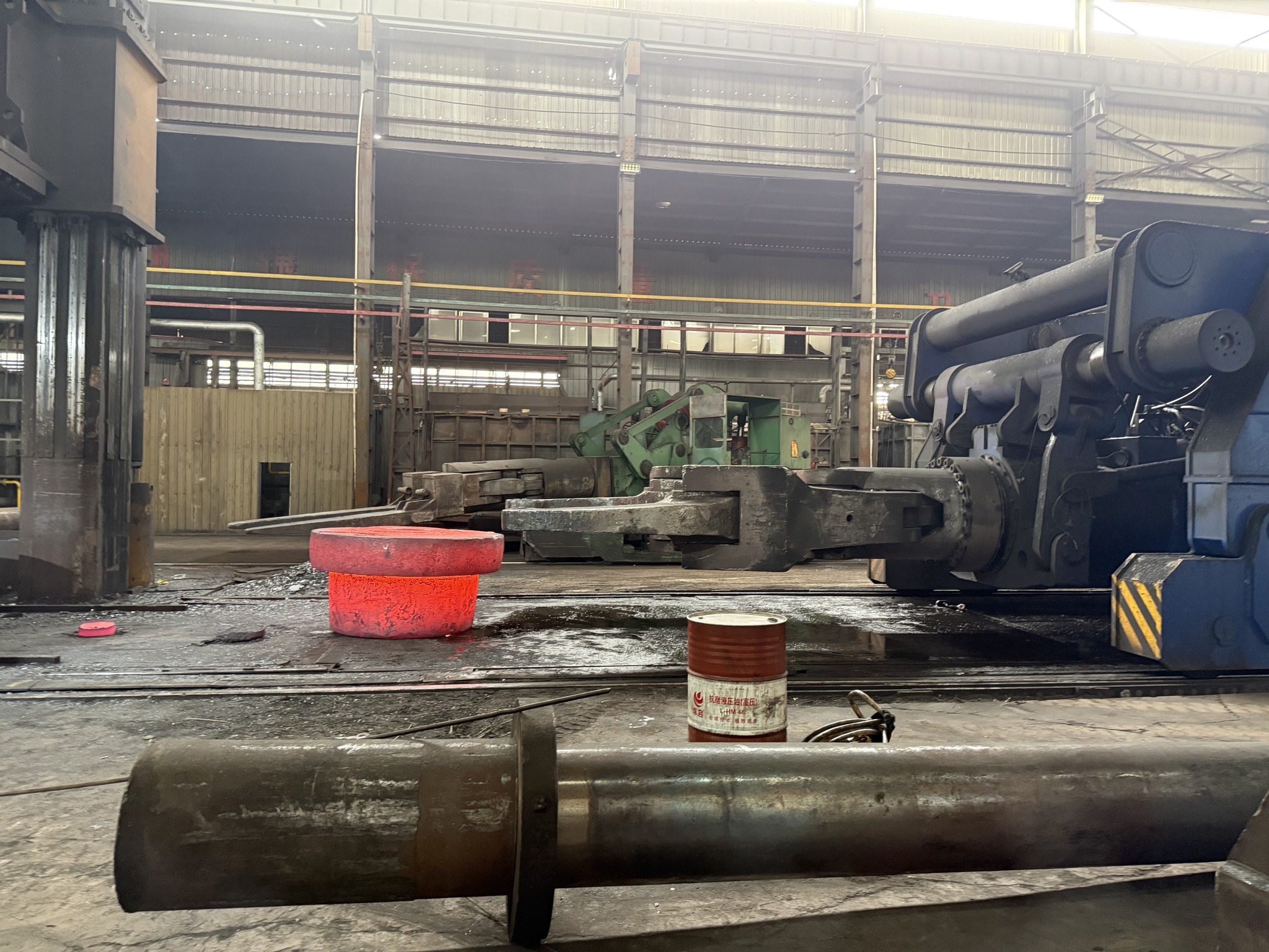 Inside a forging plant The Press Keeps Crushing Until The Steel Finally ...