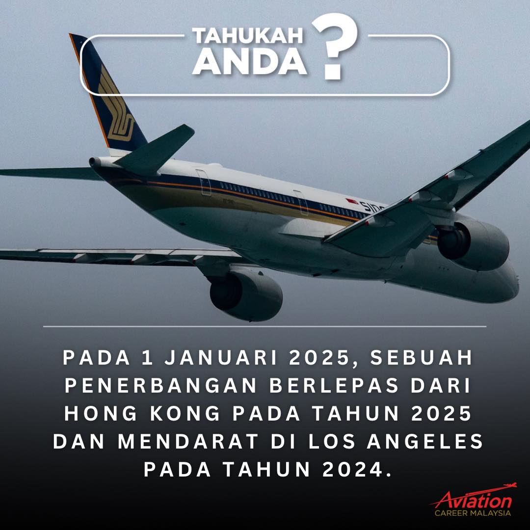 Aviation - Tahukah anda? ️ Penerbangan melintasi Garisan Tarikh ...