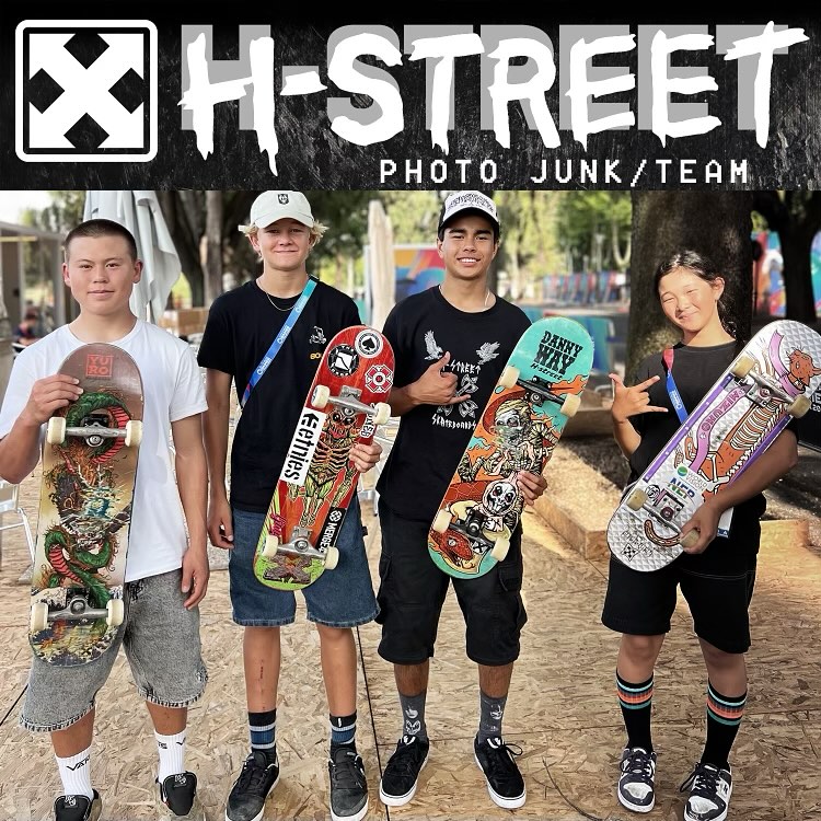 h-street】スケートボードデッキ MARTY 鈍 GRIMES