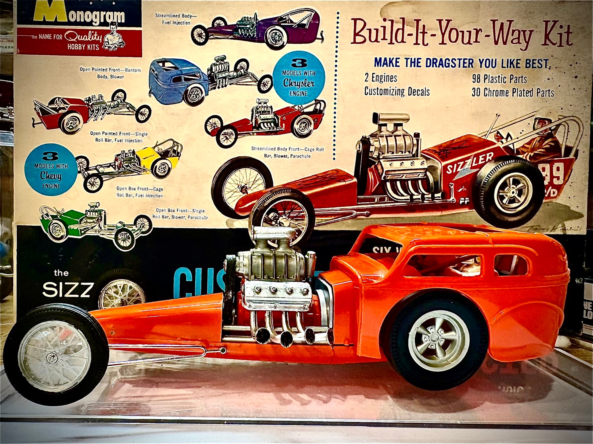 Restored MPC John Milner dragster model