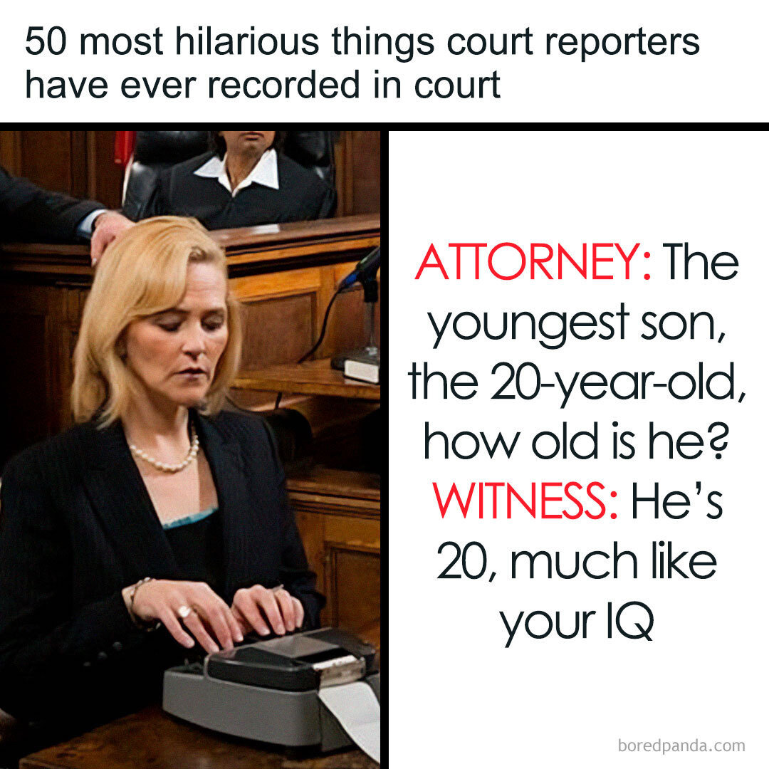 The Humor - 50 most hilarious things court reporters have ever recorded ...