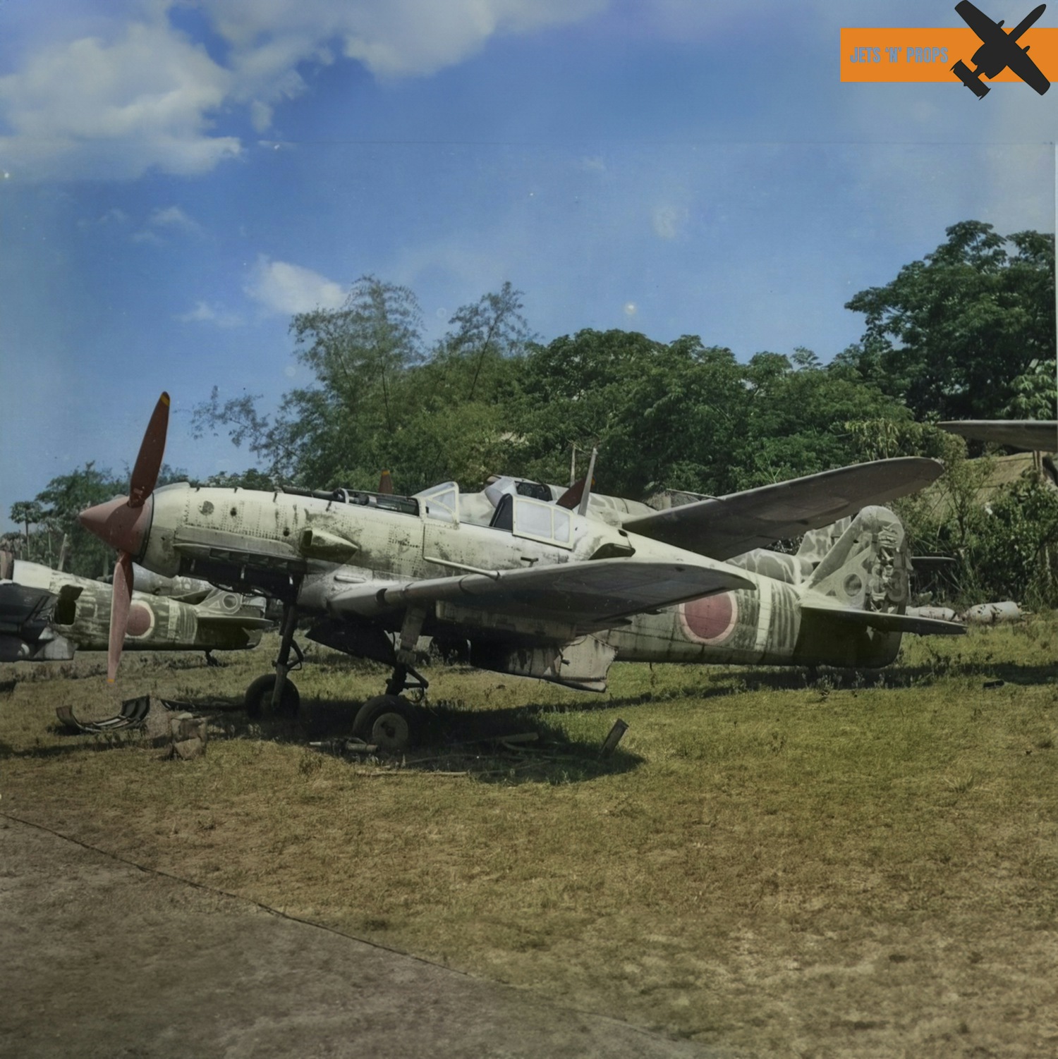 Captured Japanese Kawasaki Ki-61 Hien “Tony” at Clark Airfield
