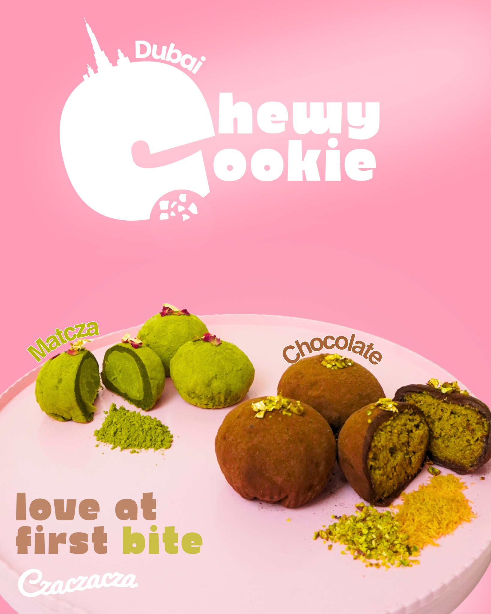 Soft. Rich. Extra. 💅 Meet the #czaczacza Dubai Chewy Cookie