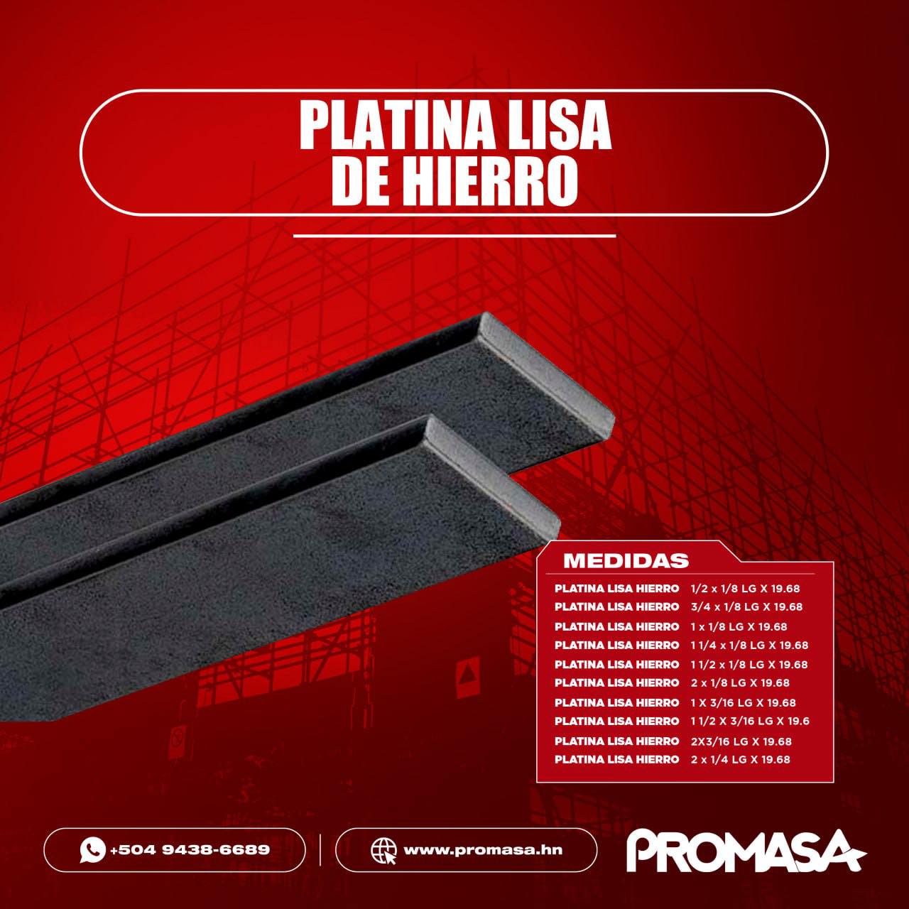 Promasa Honduras - Versatilidad y fuerza en una sola pieza. La platina ...