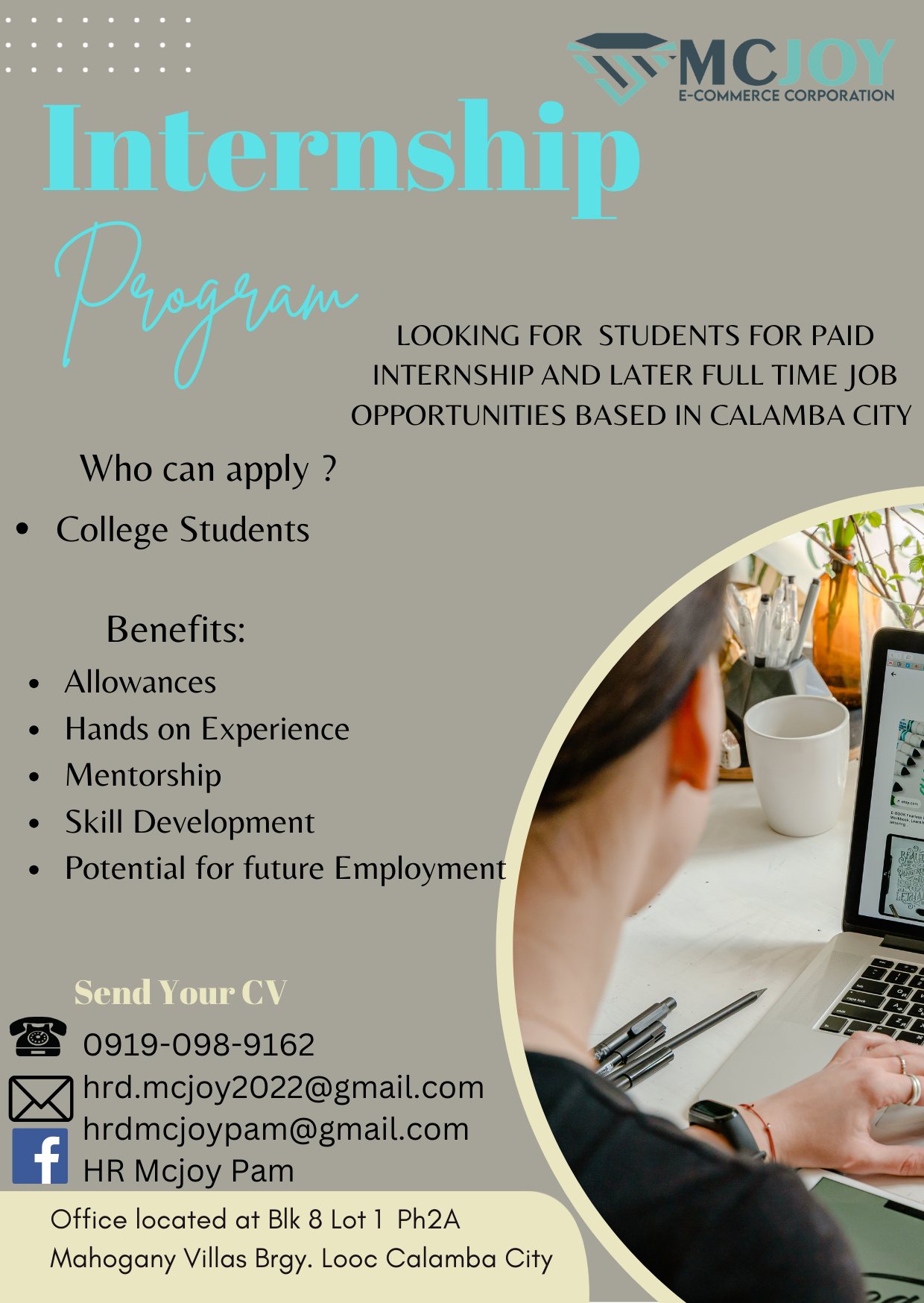 WE ARE HIRING: ON-THE-JOB... - MCJOY E-Commerce Corporation | Facebook