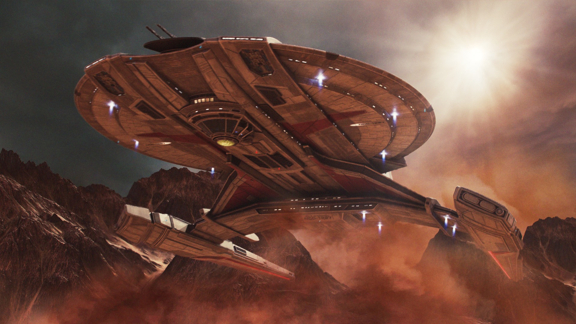 USS Shenzhou modeled by Chris Kuhn and textured by yours truly.