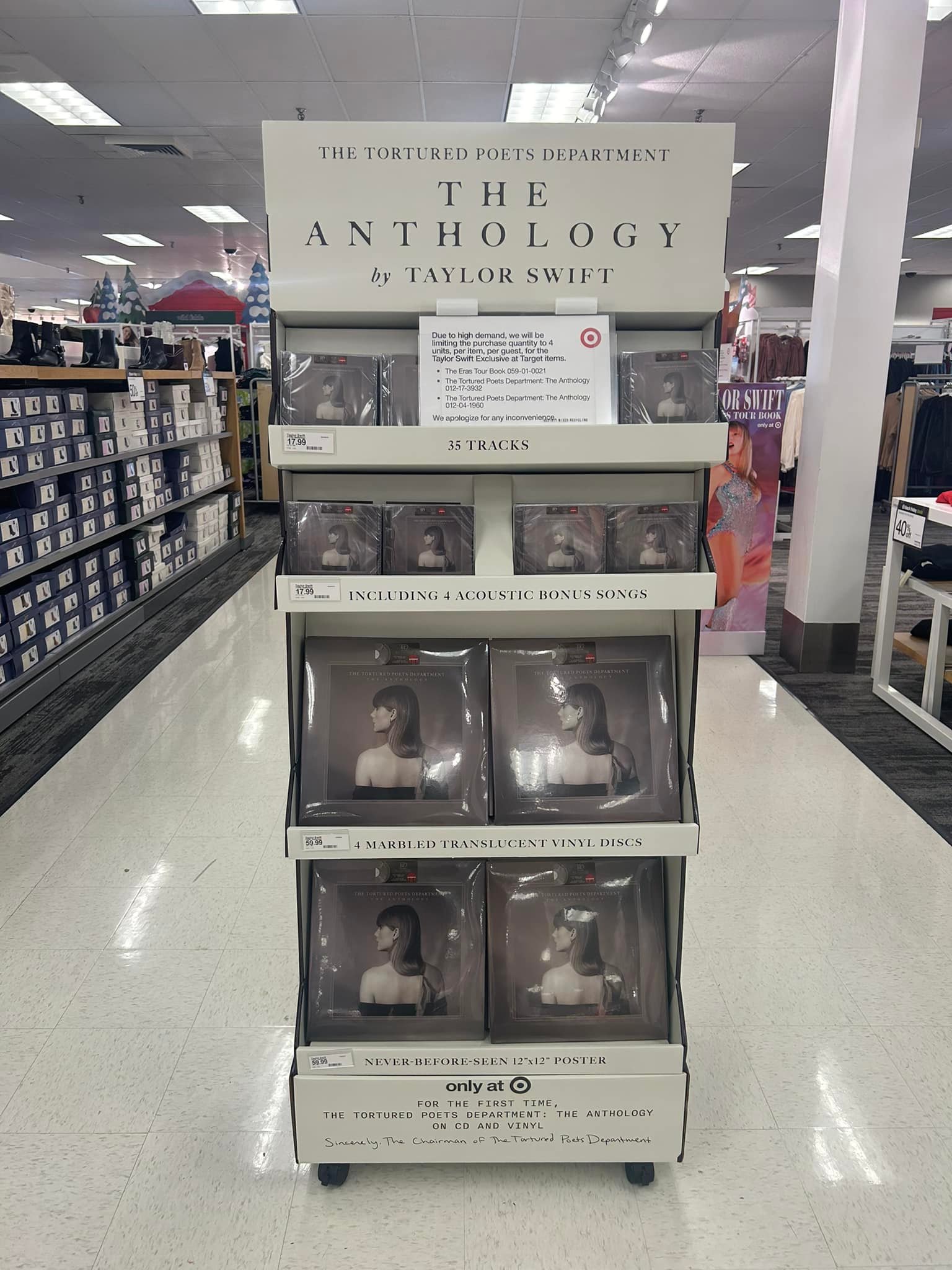 Taylor Swift merchandise available at Target