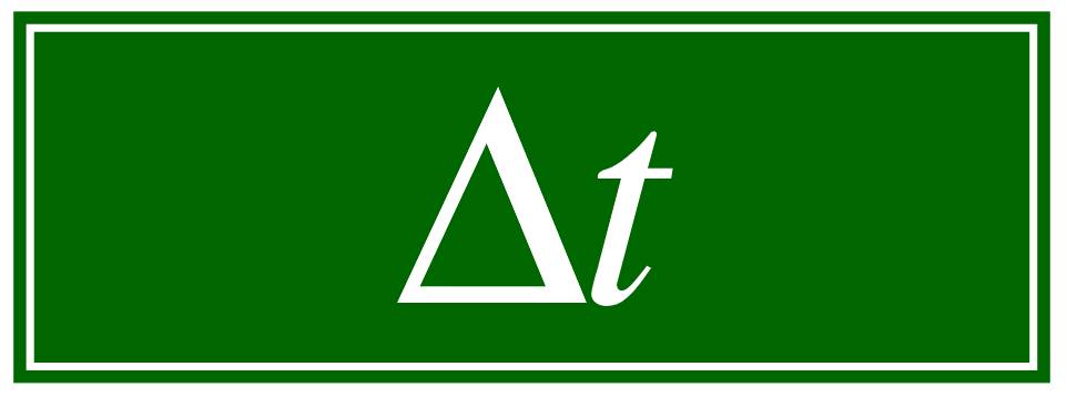 Δt - Delta t