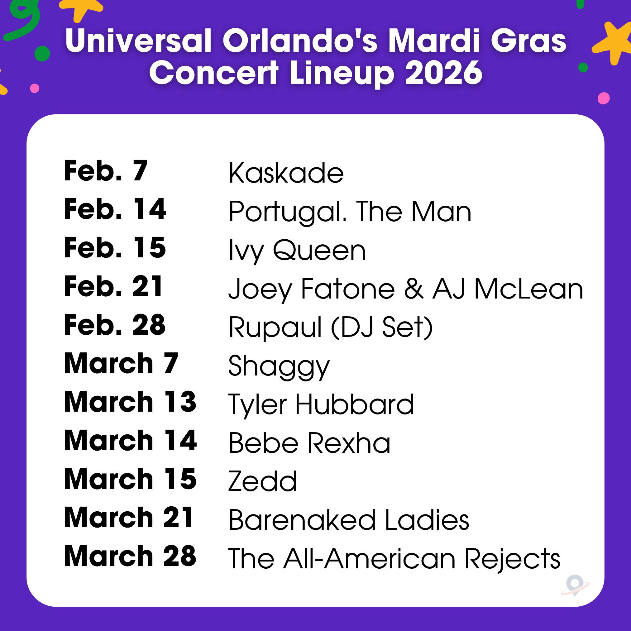 Orlando - 🎭 CONCERT LINEUP REVEALED: get ready to let the good times ...