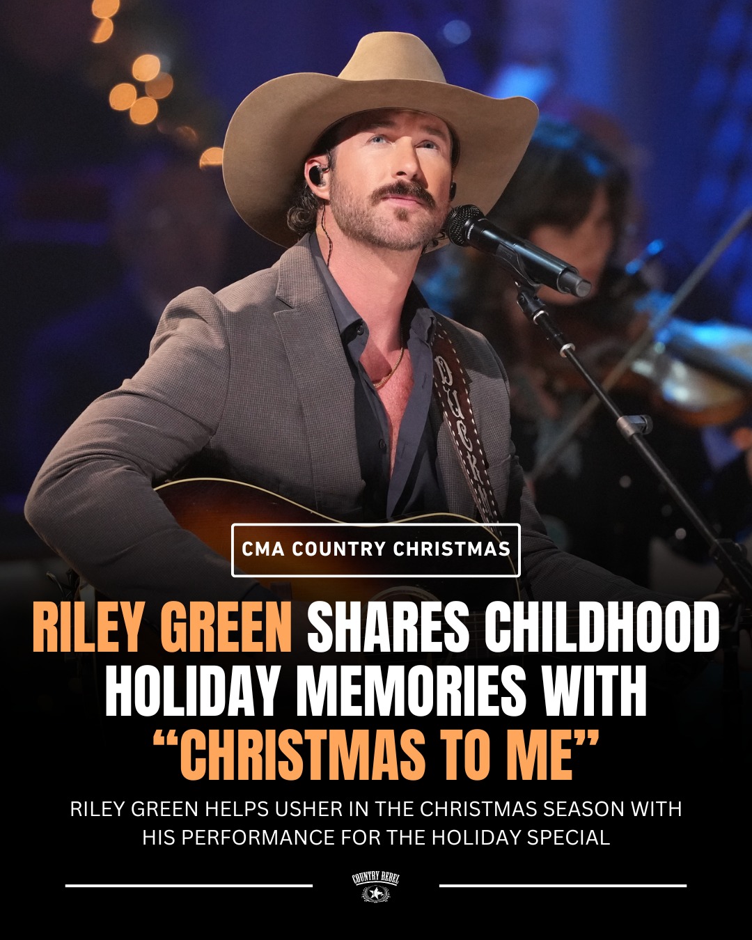 Classic - Did you catch last night's CMA Country Christmas? Riley Green ...