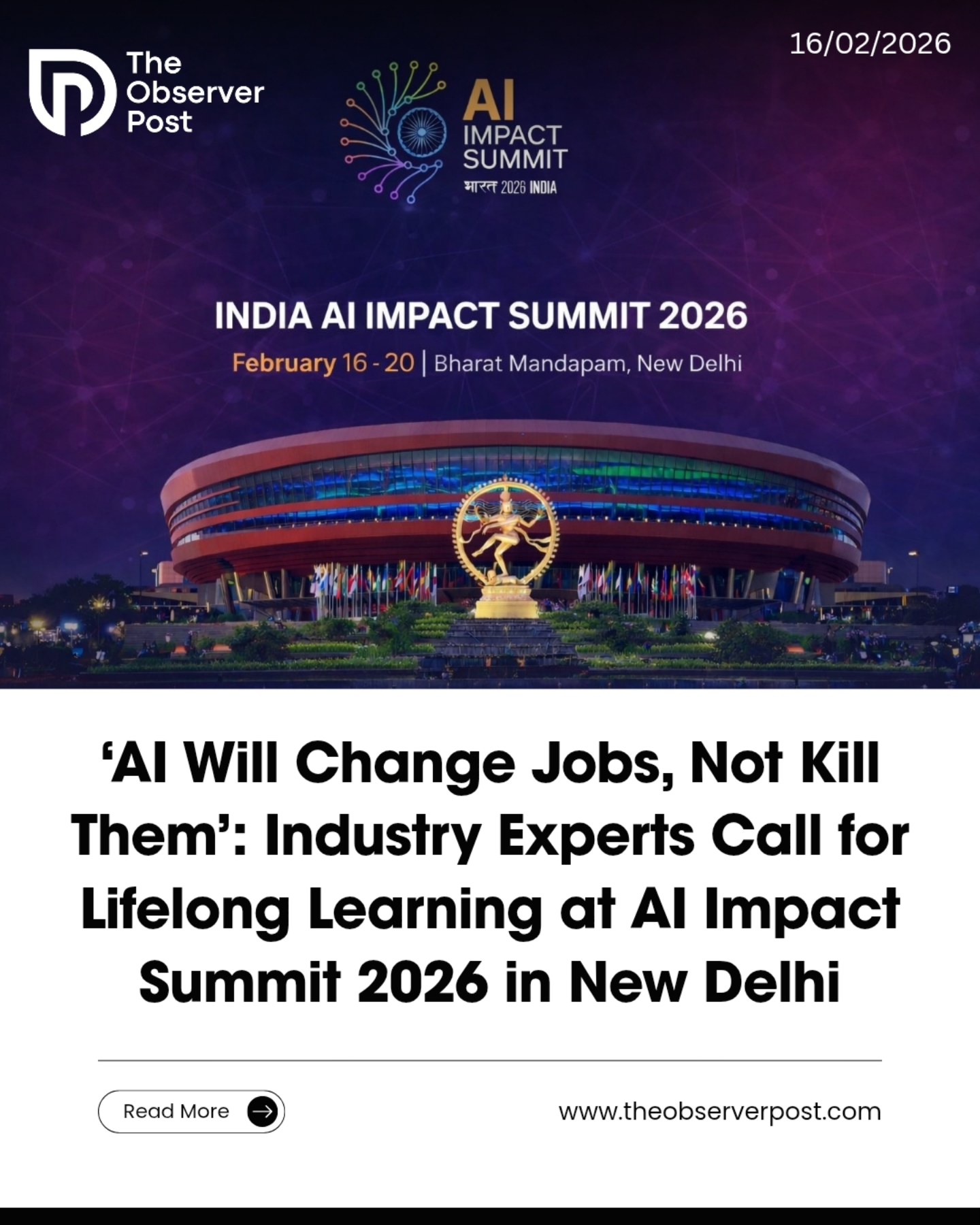 The Observer - At the AI Impact Summit 2026 held at Bharat Mandapam in ...