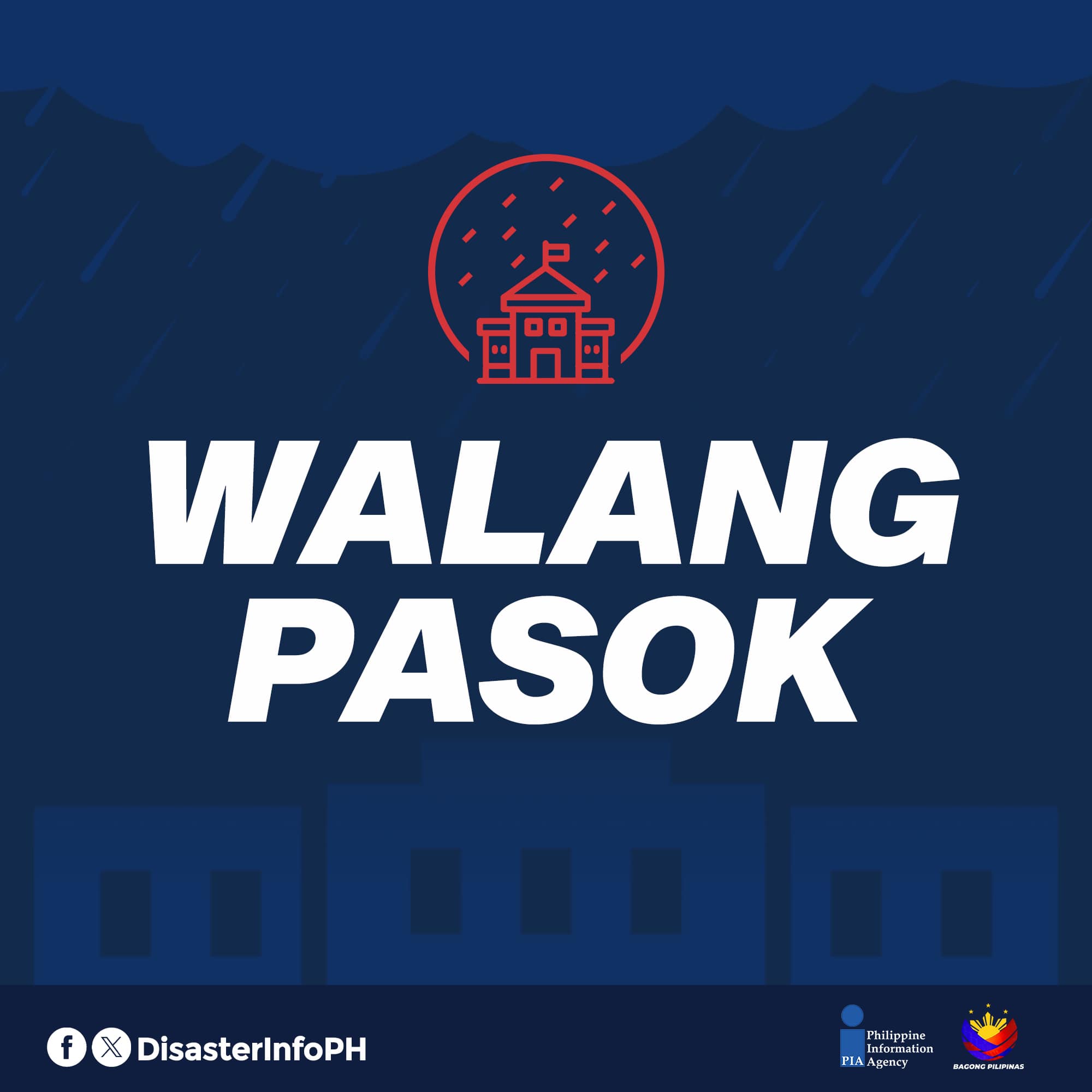 #WalangPasok... - Disaster Information Service - Philippines | Facebook