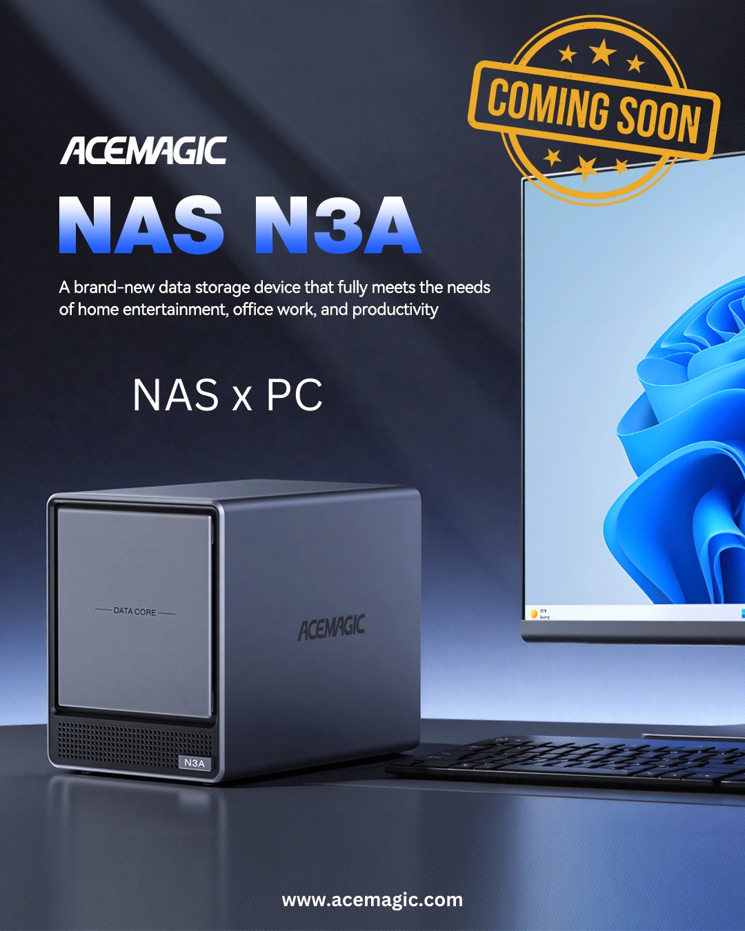 📢A new era of storage is loading… ACEMAGIC NAS N3A — faster