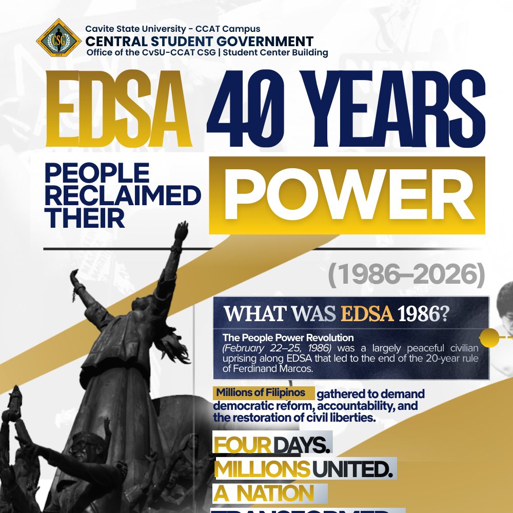 𝗖... - Cavite State University-CCAT Central Student Government | Facebook