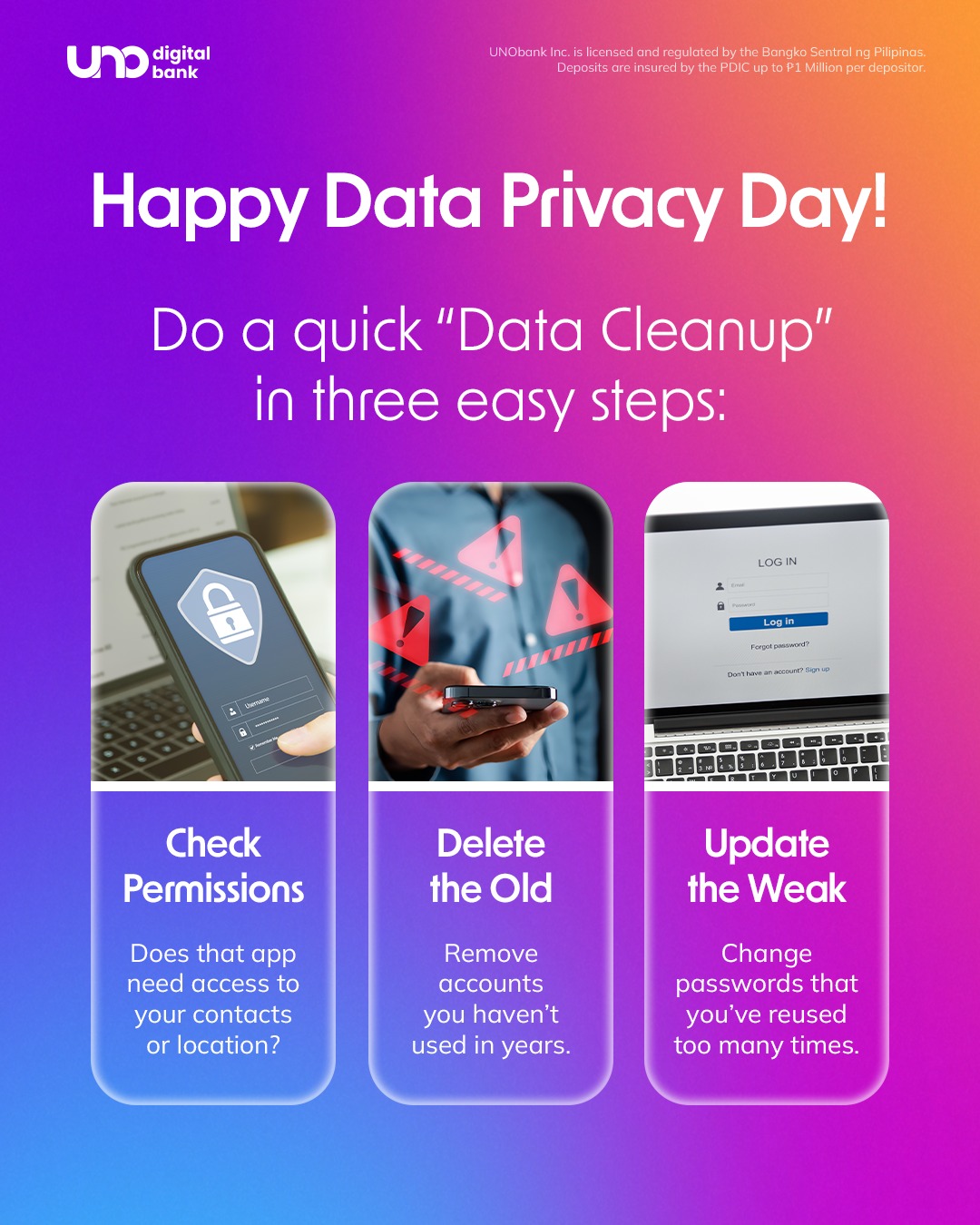It’s Data Privacy Day—a reminder that... - UNO Digital Bank | Facebook