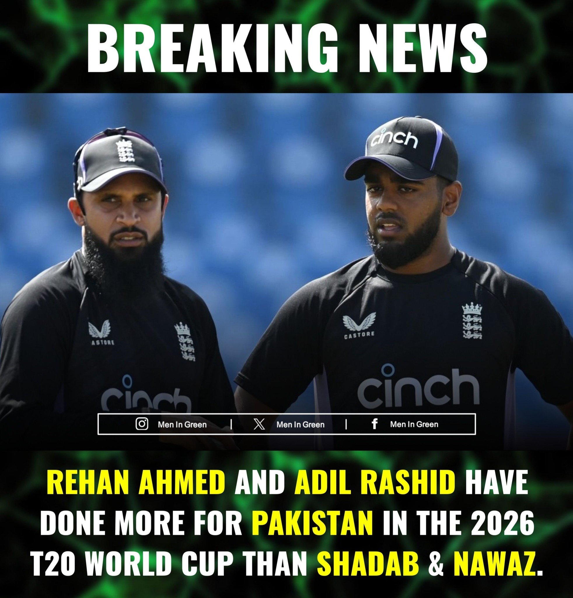 Men - Rehan Ahmed and Adil Rashid have done more for Pakistan in the ...