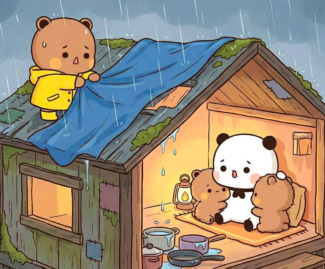 Love and family keep us warm in hard times