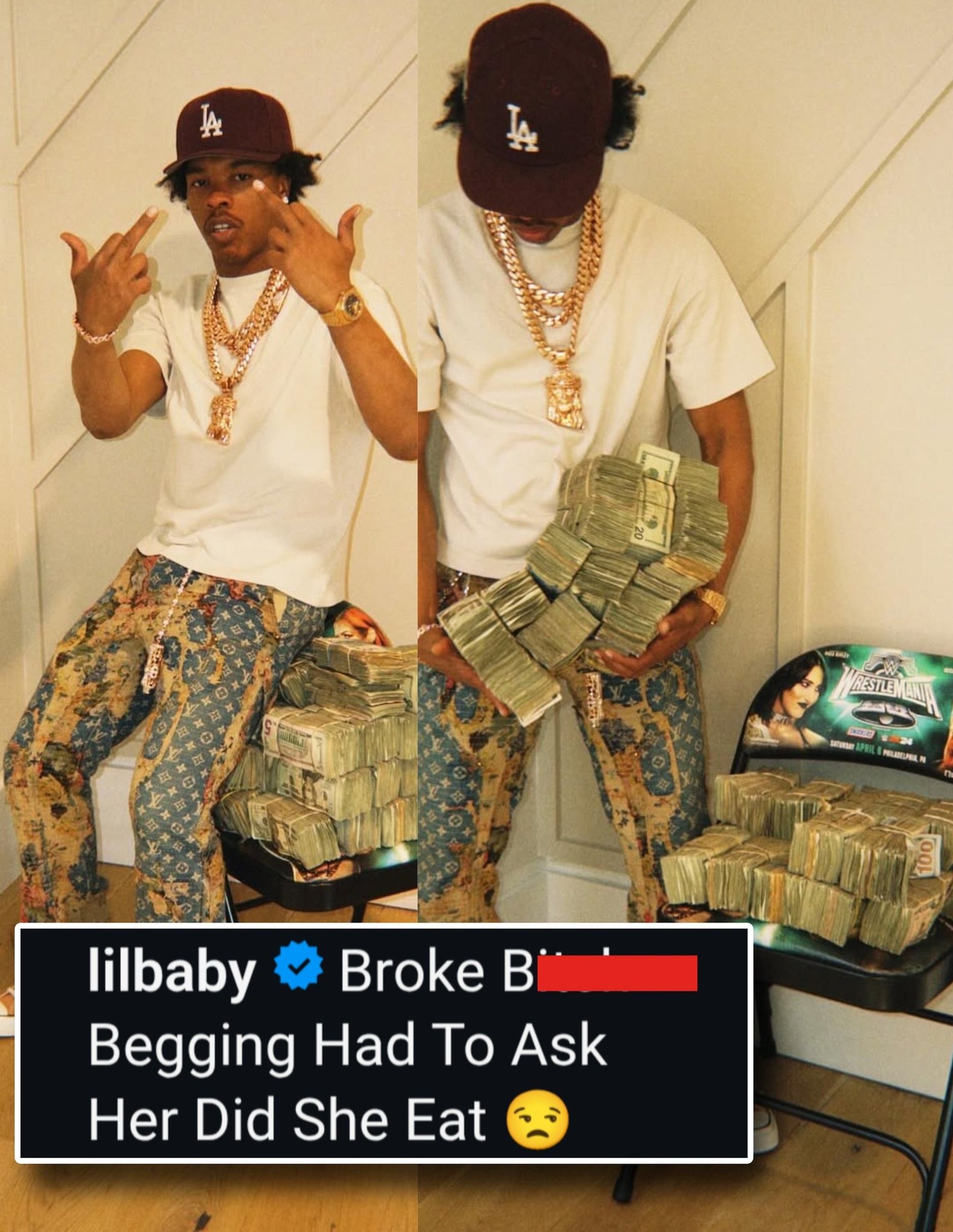 ?#LilBaby shows off his cash‼️