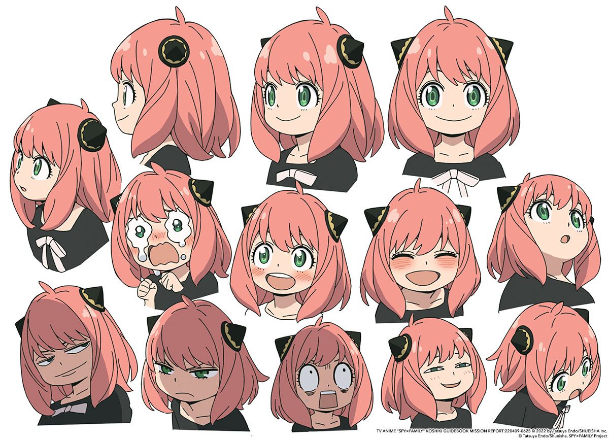 The many faces of Anya ? (via Spy x Family: The Official Anime 