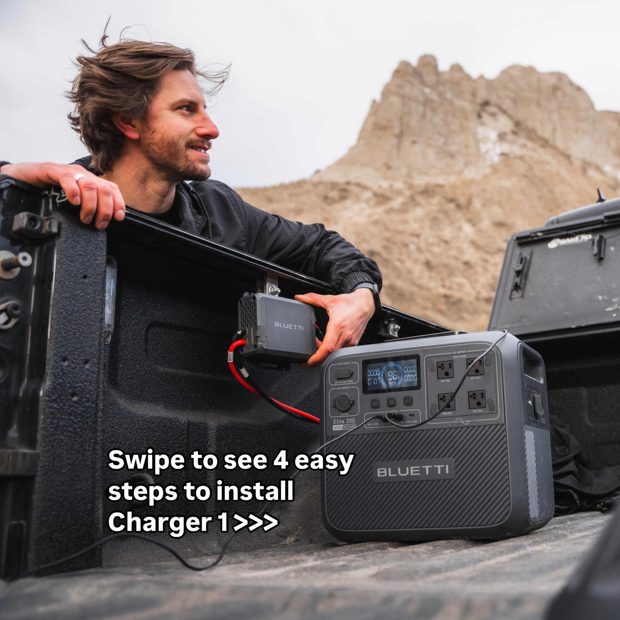How to install BLUETTI Charger 1 for portable power