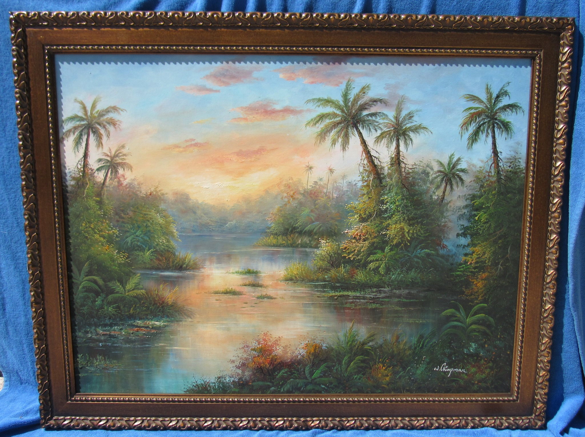 What is the value and authenticity of a W. Chapman painting?