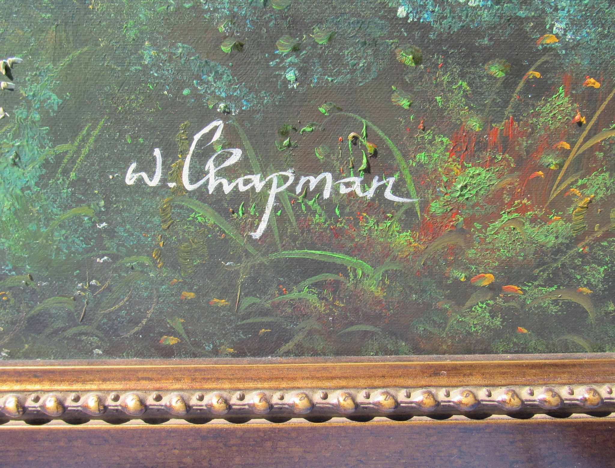 What is the value and authenticity of a W. Chapman painting?