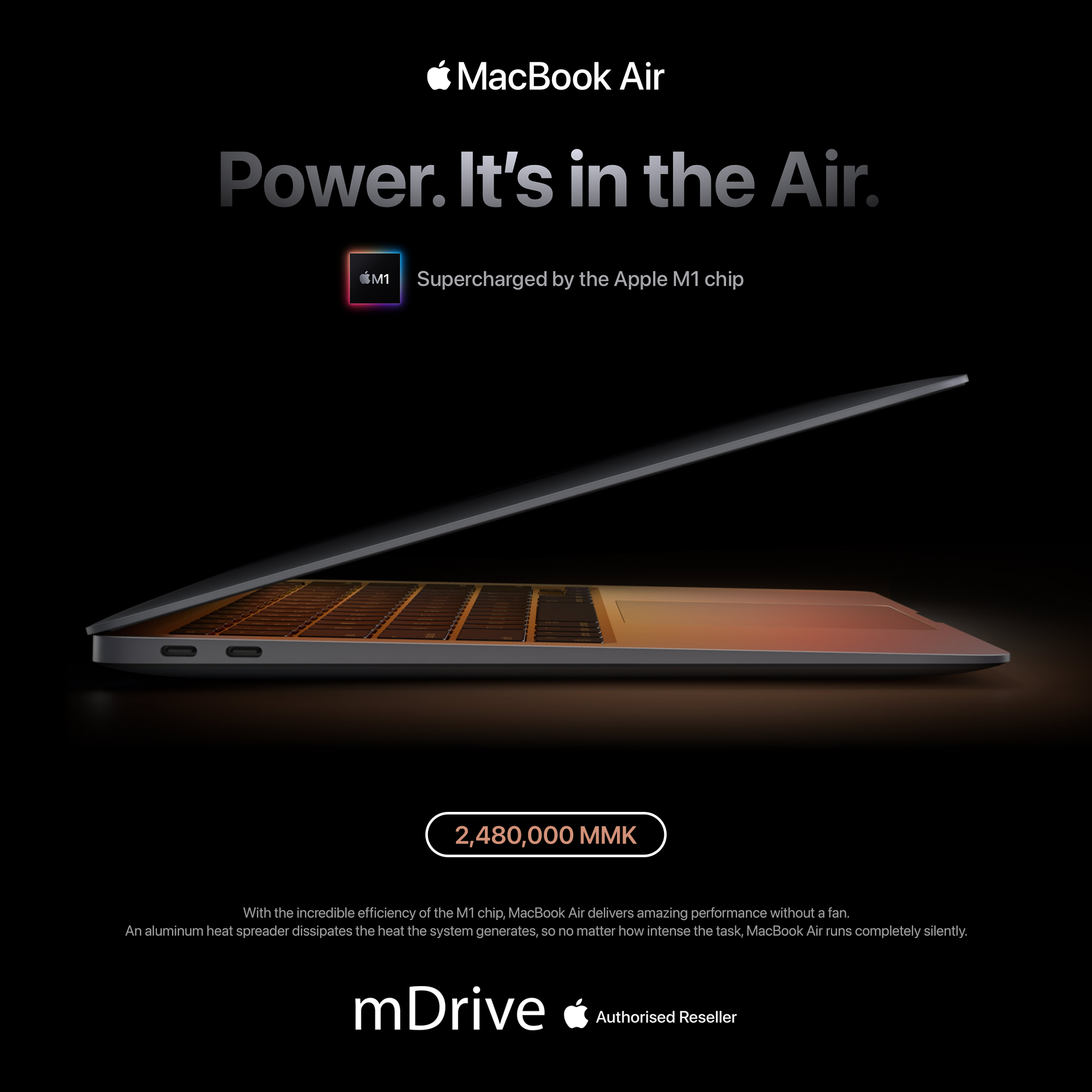MacBook Air M1 256/8gb 2,950,000