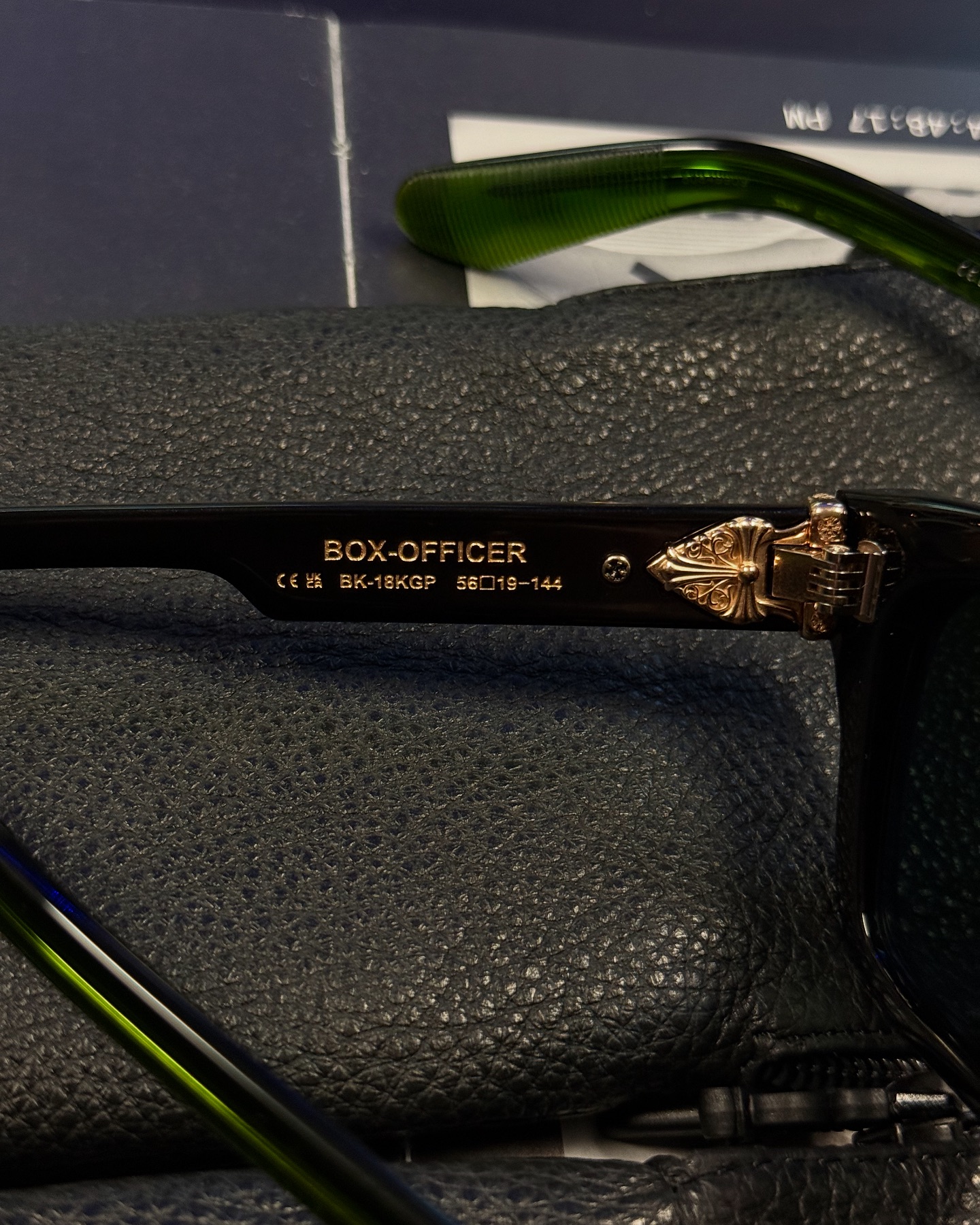 Brand New Chrome Hearts Glasses Now Available Box Officer 18K GP 