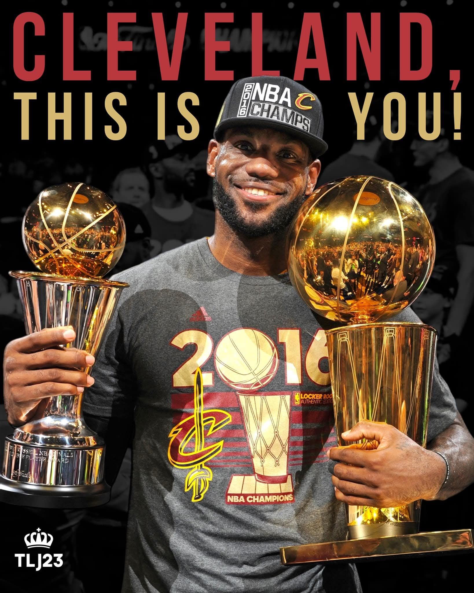 Congratulations to the Cleveland Cavaliers! 2016 NBA Champions!