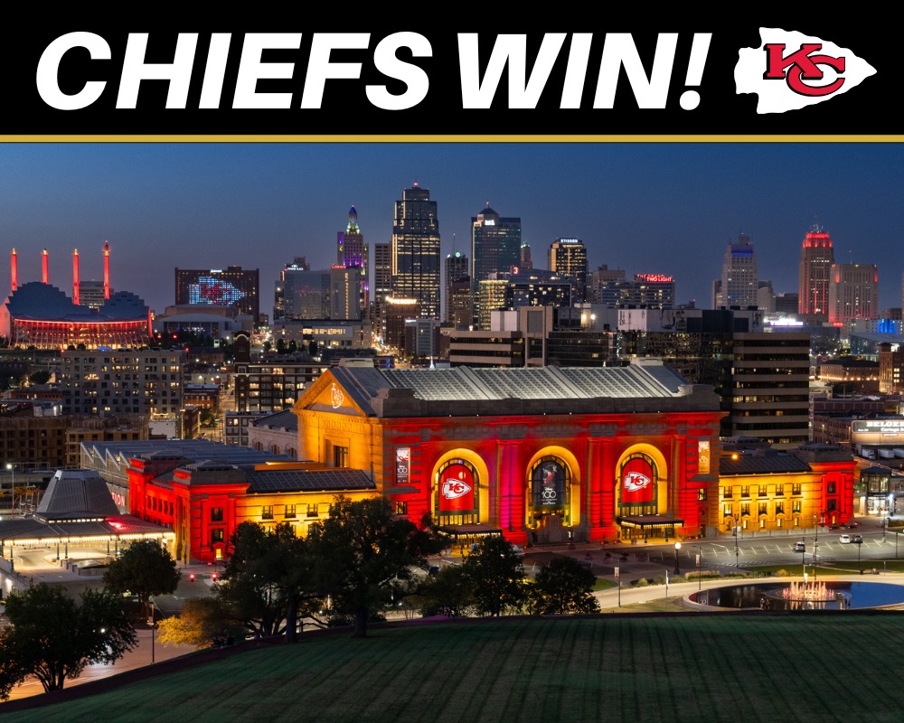 CHIEFS WIN!!! ️💛 #ThreePeat... - Union Station Kansas City