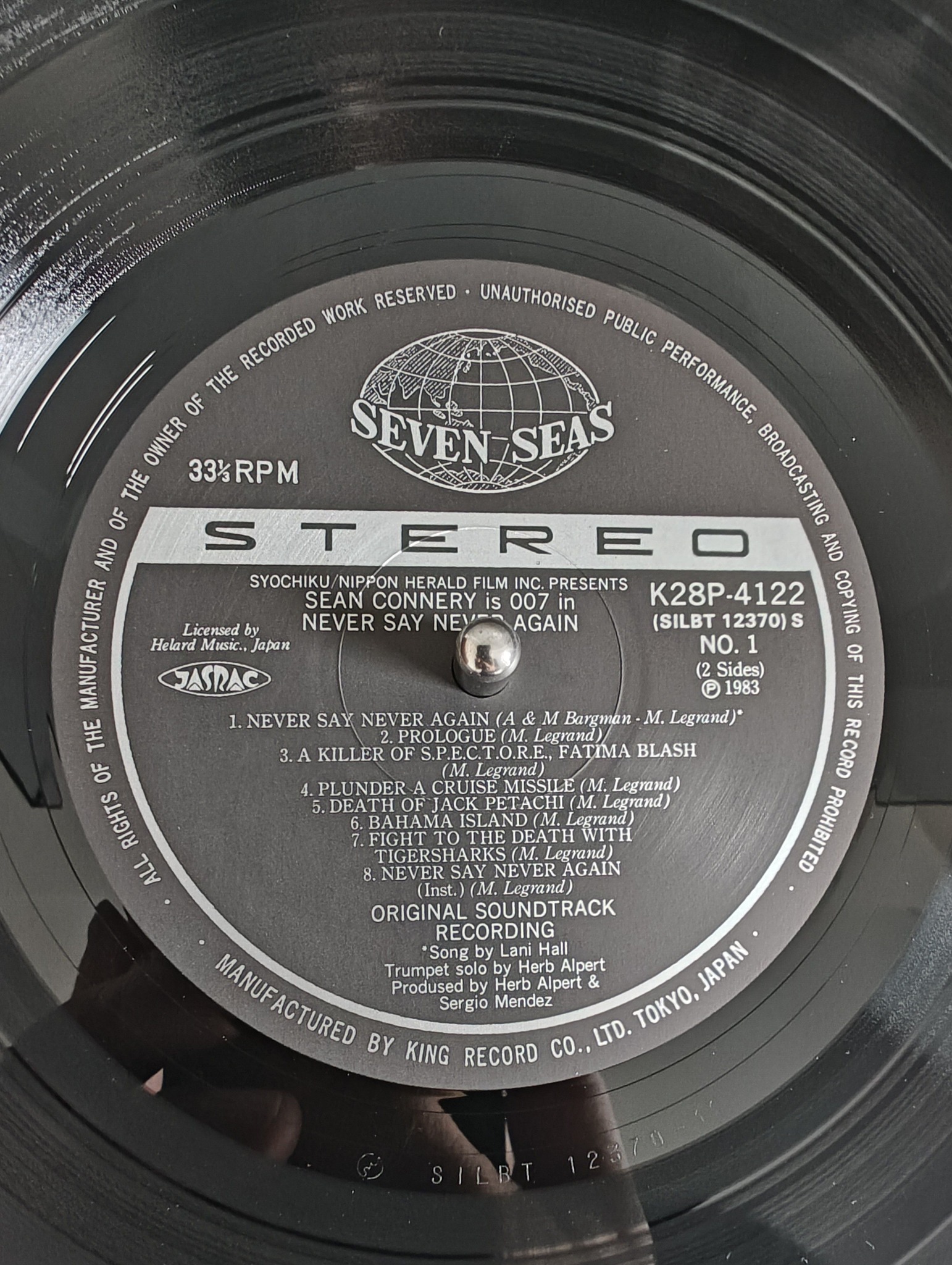 Never Say Never Again *** # ***007 SOUNDTRACK *** Amazingly, apart